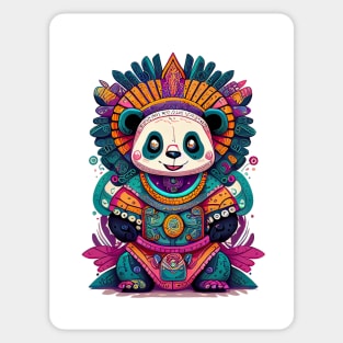 Panda in mayan style Sticker